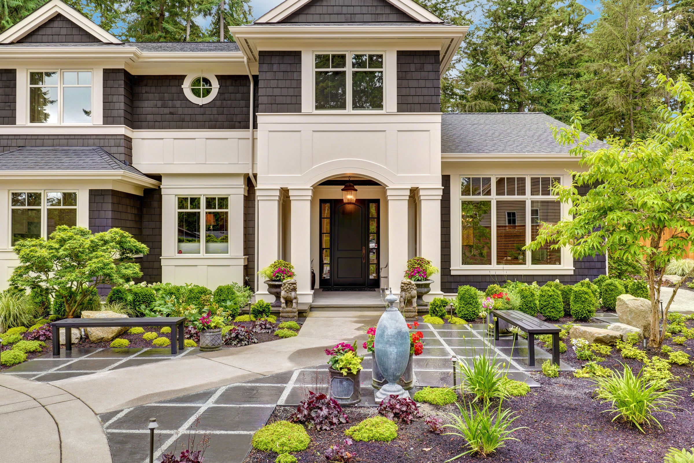 Cape Cod Front Door Landscape