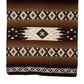 Handwoven Reversible Sunset Diamond Red Brown Blue & Cream Alpaca Throw Blanket - Yachana Collection