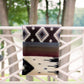 Handwoven Reversible Sunset Diamond Red Brown Blue & Cream Alpaca Throw Blanket - Yachana Collection