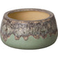 SHALLOW CERAMIC ROUND PLANTER
