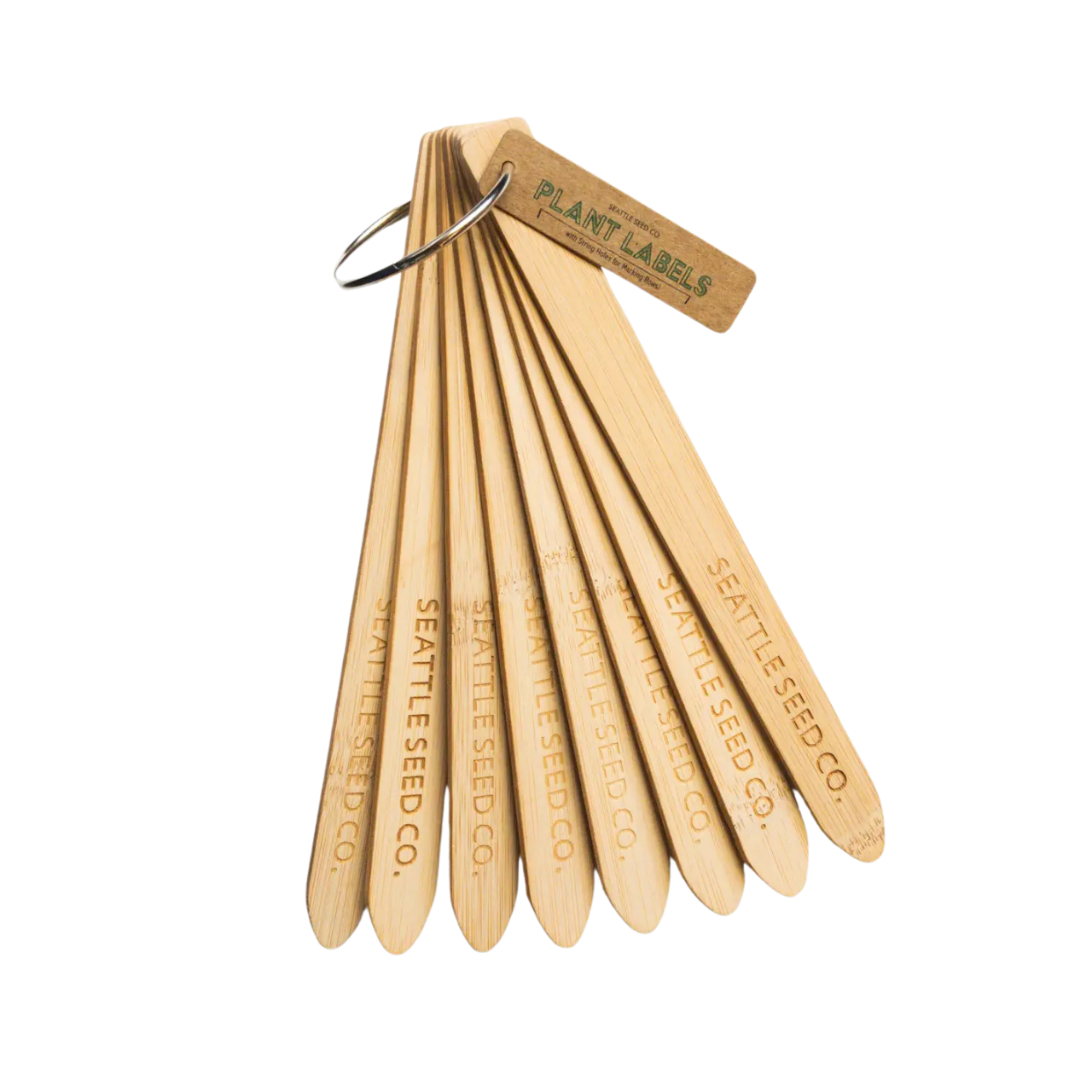 Wooden Plant Identification Labels Bamboo and Eco-friendly