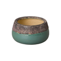 SHALLOW CERAMIC ROUND PLANTER